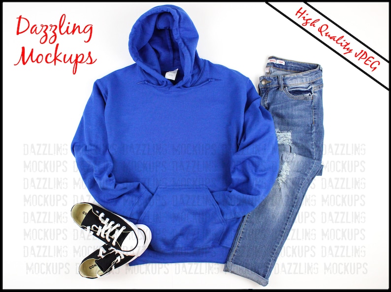 black royal blue sweatshirt