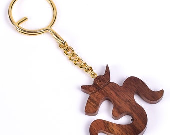 25Pcs Unfinished Unpainted Blank Wooden Key Chain Keychain Key Tags Pendant 