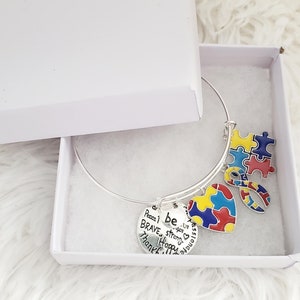 Autism Awareness Bracelet, Autism Acceptance, I Support You, Different Not Less