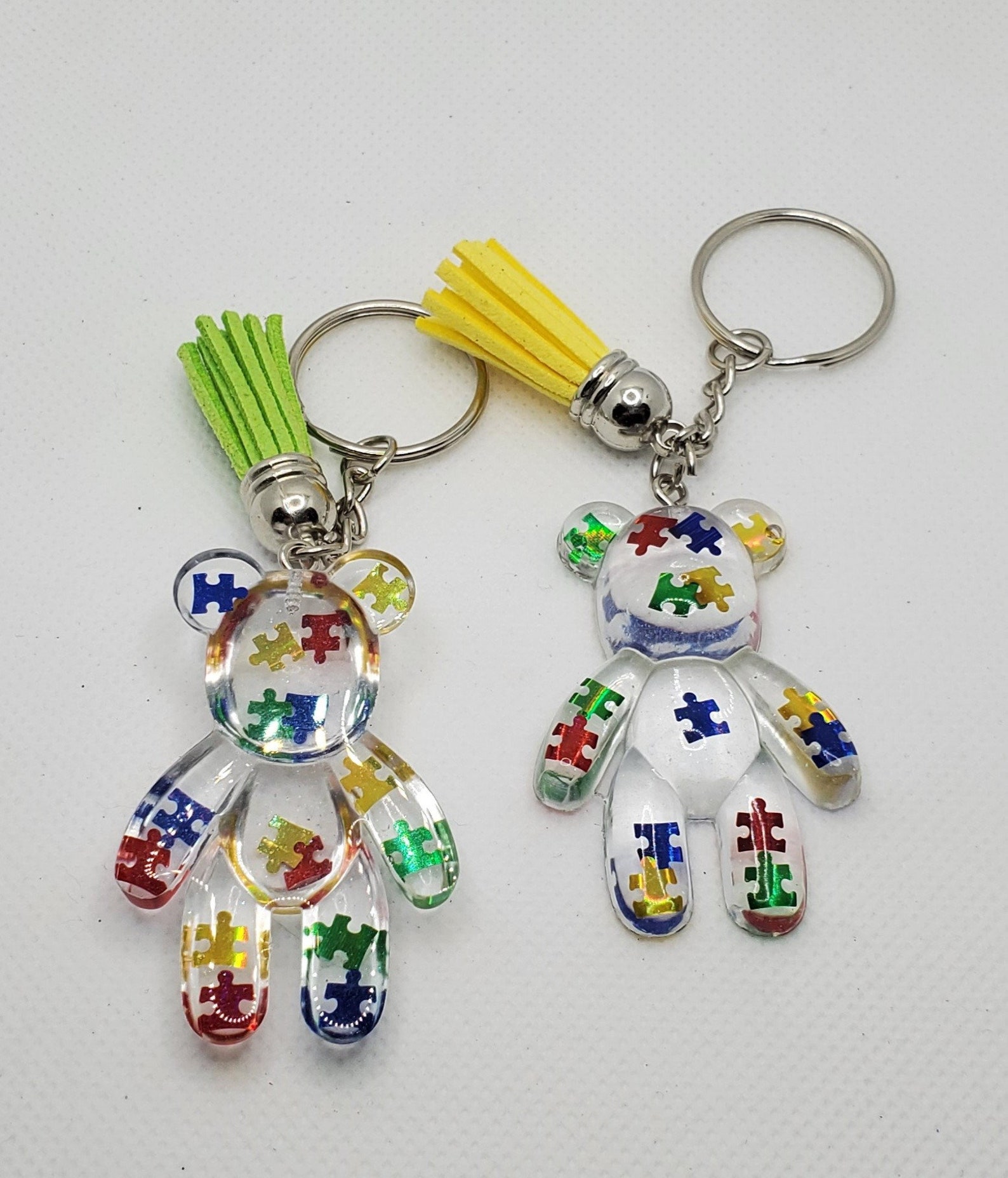 Autism Awareness Resin Keychain Etsy