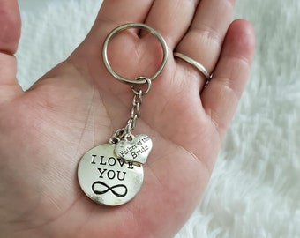 Father of the Bride Keychain, From Daughter to Daddy, Wedding Keepsake Gift