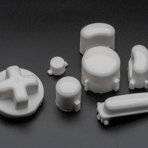 White Bald GameCube Button Set