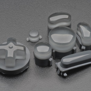 Gray Foam Bald GameCube Button Set