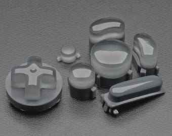Gray Foam Bald GameCube Button Set