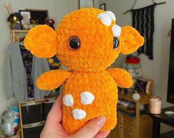 Goblin Plush/ Orange Creamsicle Goblin/ Crochet