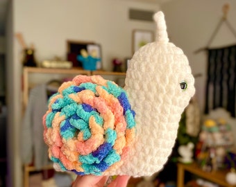 Rose Snail Plush/ Crochet