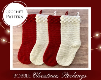 Crochet Pattern/ Christmas Stocking/ PDF Download Only