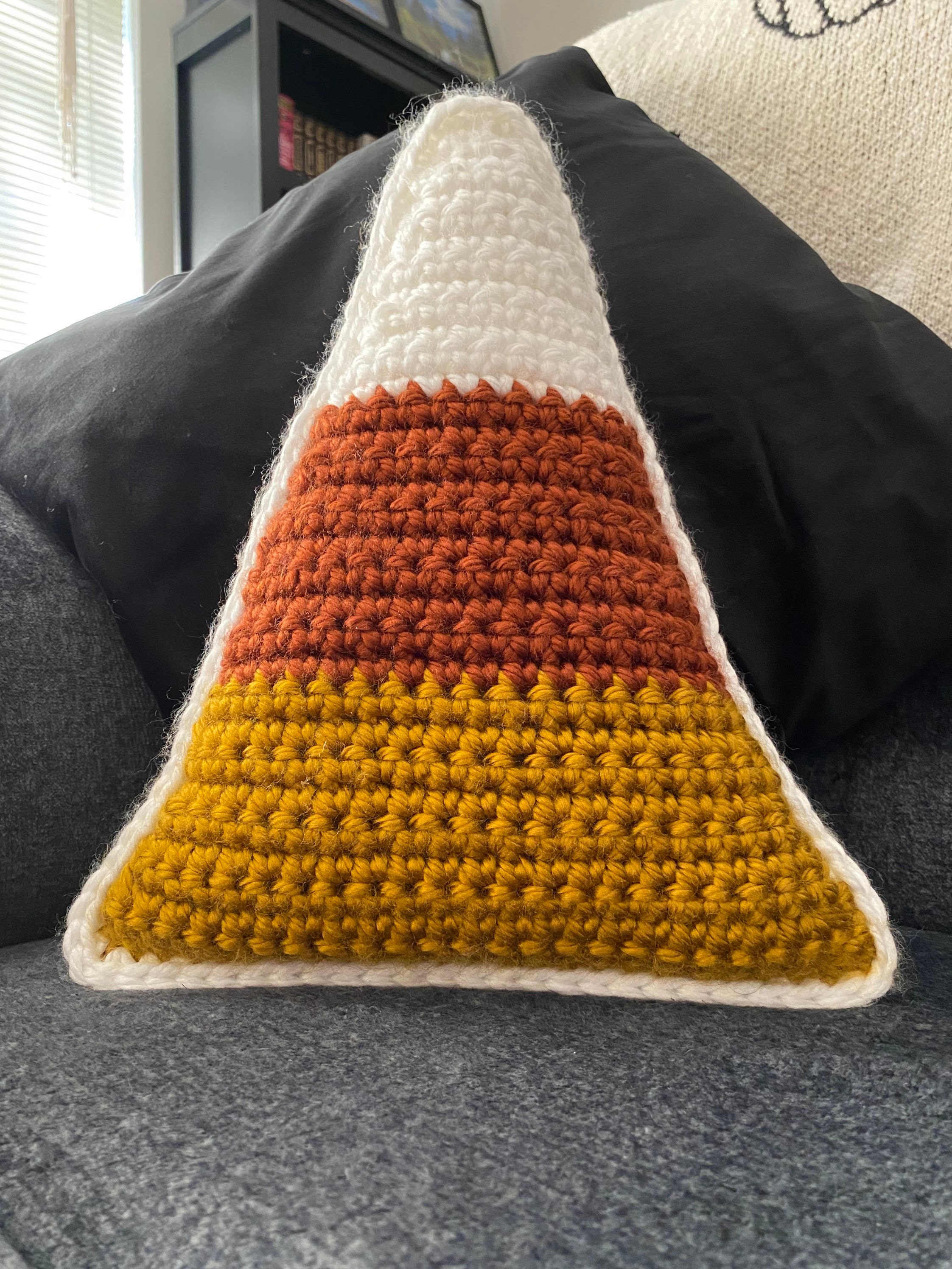 Crochet Pattern/ Candy Corn Pillow/ PDF Download Only Etsy