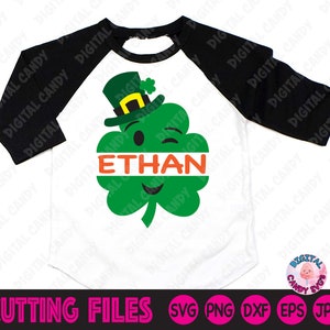 St Patricks Day Monogram Svg, Shamrock Svg, Kids St Patricks Day SVG, Boys St Patricks Day Svg, Clover Svg, Svg Files for Cricut, Monogram