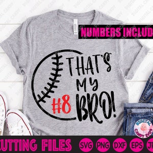 That's My Bro Svg, Baseball Brother Svg, Baseball Svg, Baseball Svg, Baseball Monogram Svg, Baseball Sister Svg, Svg Dateien für Cricut, Silhouette Datei