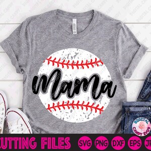 Baseball Mama Svg, Baseball Svg, Baseball Mom Svg, Baseball Shirt, Svg Files for Cricut, Silhouette File, Grunge Baseball Svg