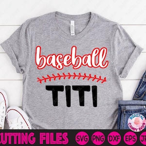 Baseball Titi Svg, Baseball Aunt Svg, Baseball Svg, Baseball Aunt Shirt, Baseball Shirt, Svg Files for Cricut, Silhouette Files