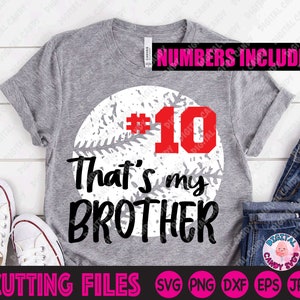 Baseball Bruder Svg, Baseball Svg, das ist mein Bruder Svg, Baseball Monogramm Svg, Baseball Schwester Svg, Svg Dateien für Cricut, Silhouette Datei