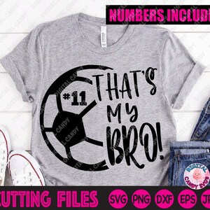 Das ist mein Bro Fußball-Svg, Fußball-Svg, Fußball-Mama-Svg, Fußball-Bruder-Svg, Fußball-Schwester-Svg, Svg-Dateien für Cricut, Silhouette-Dateien