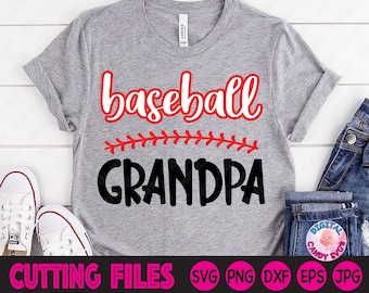 Baseball Grandpa Svg, Baseball Svg, Baseball Grandpa Shirt, Baseball Shirt, Svg Files for Cricut, Silhouette Files, Love Baseball Svg