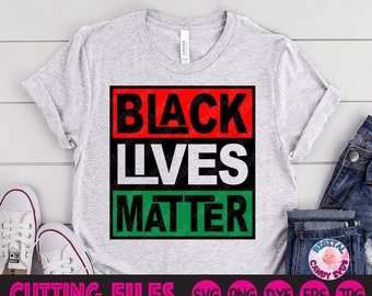 Black Lives Matter Svg, Black Lives Svg, Equality Svg, African American Svg, BLM Svg, Svg Fichiers svg pour Cricut, Fichiers Silhouette, Humanité svg