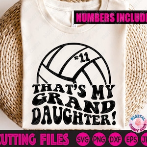 Das ist meine Enkelin svg Png, Beachvolleyball-Großmutter-Svg-png, Beachvolleyball-Mama-Svg, das ist mein Mädchen Svg, Jugendstil-Svg-Datei für Cricut, Silhouette-Dateien