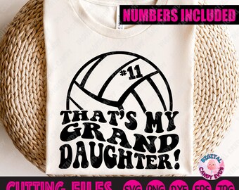That's My Granddaughter Svg Png, Volleyball Grandma Svg Png, Volleyball Mom Svg, That's My Girl Svg, Svg Files for Cricut, Silhouette Files