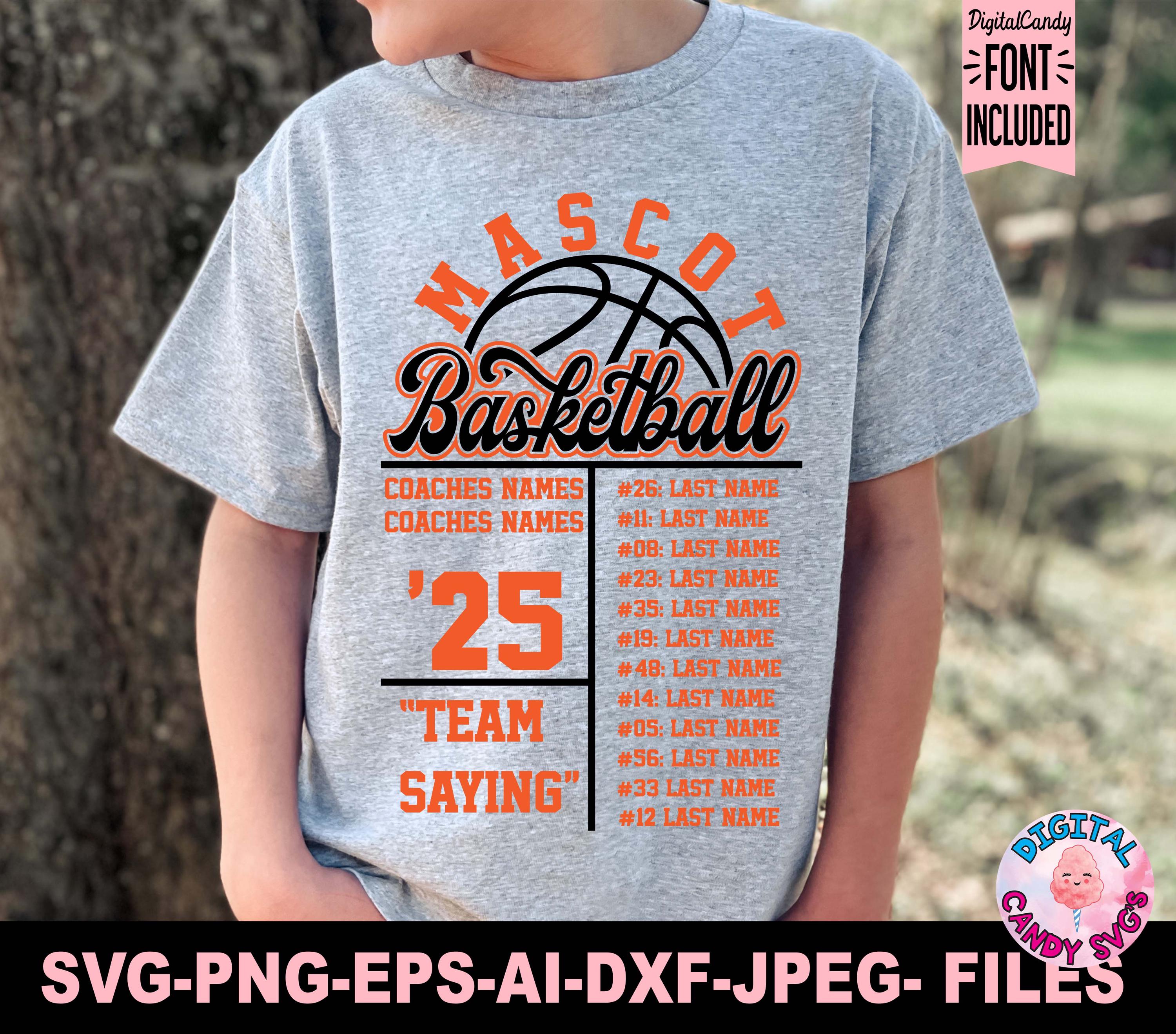 Basketball Roster Template Svg Png, Basketball Svg Png, Basketball Team