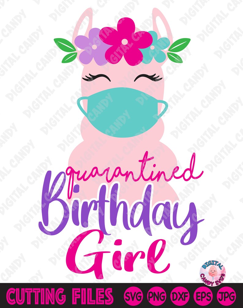 Download Quarantined Llama Birthday svg Girls birthday SVG | Etsy