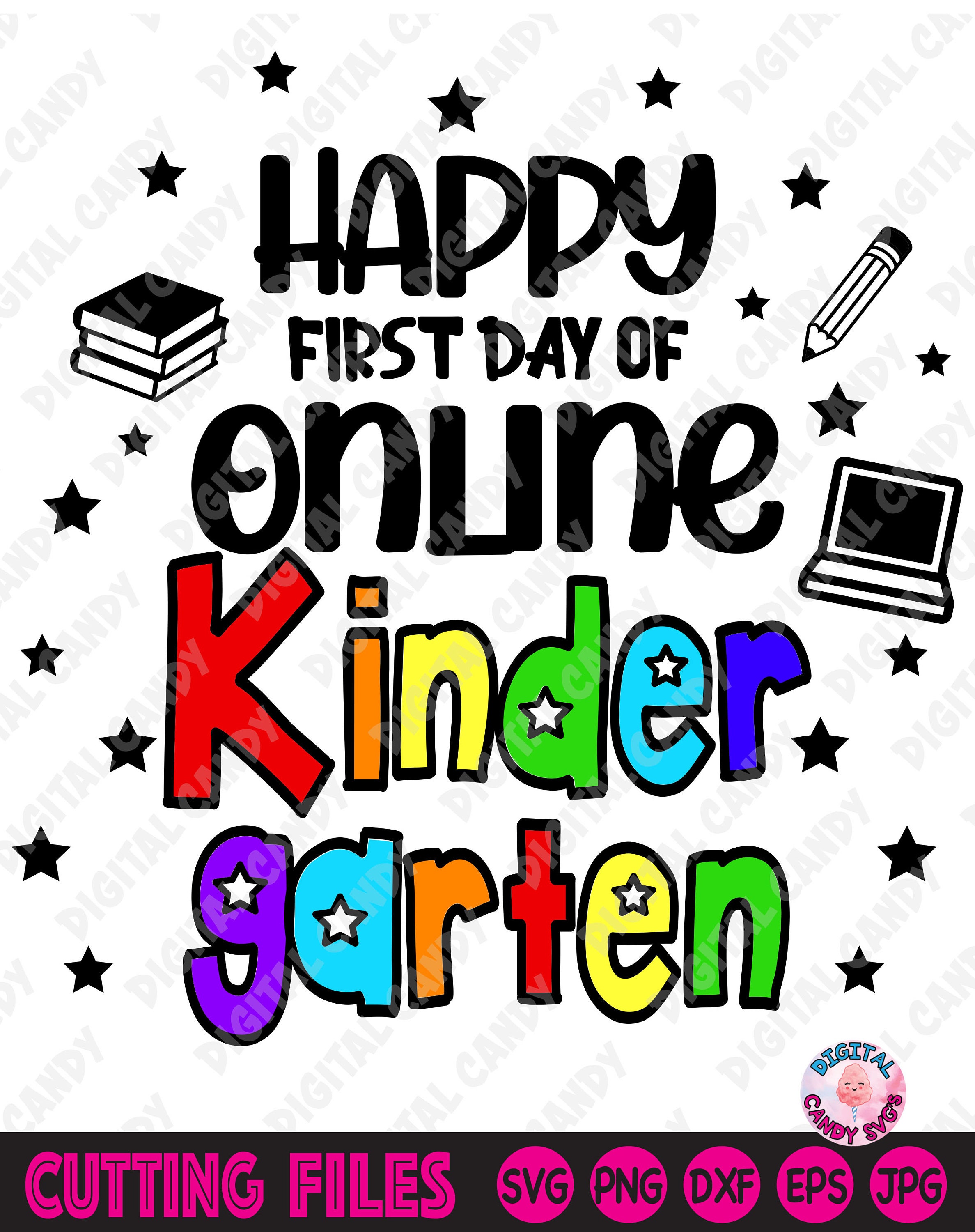 First Day of Kindergarten Svg Kindergarten Teacher Svg Etsy