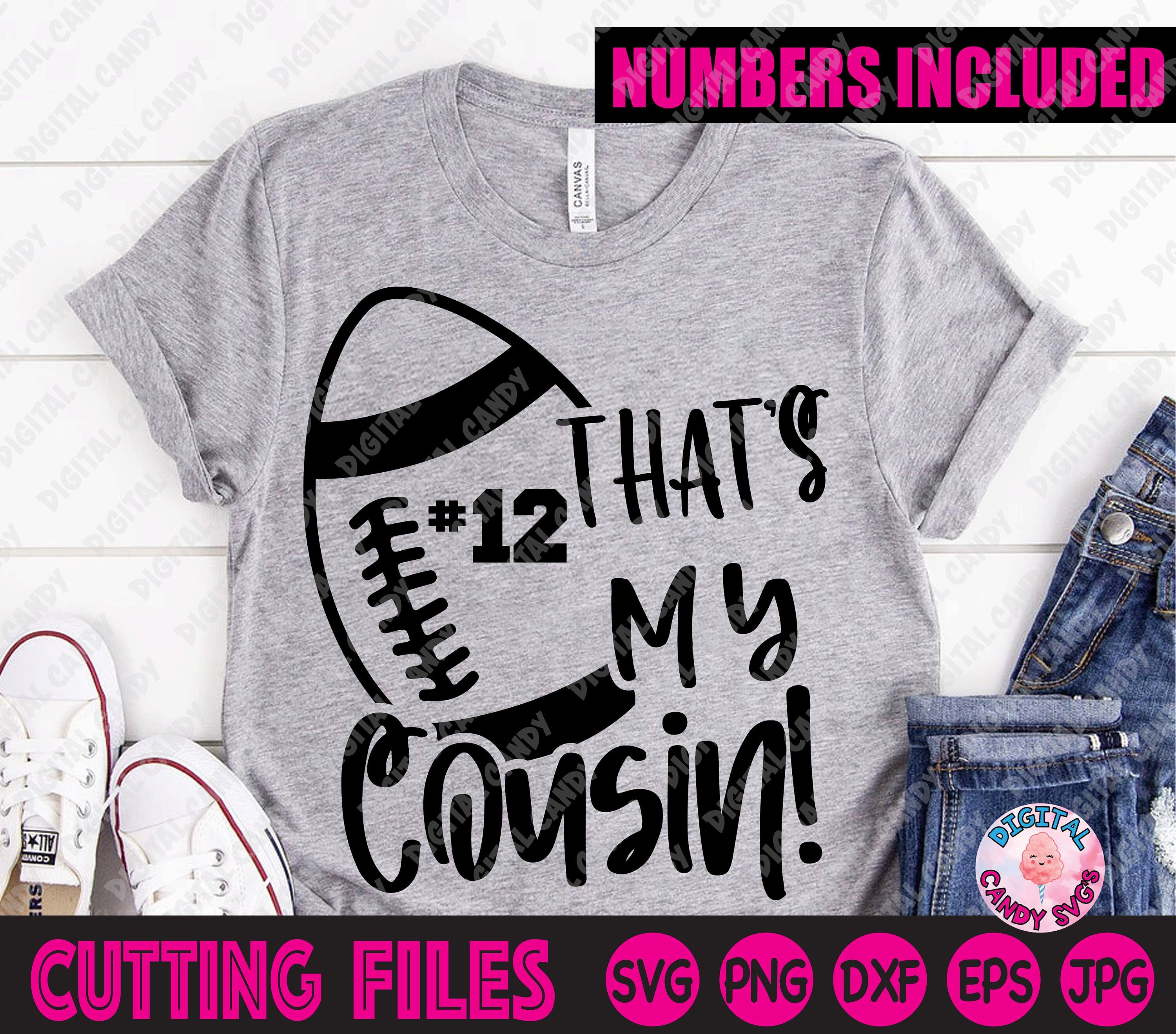 That's My Cousin Svg Football Cousin Svg Football Aunt Etsy