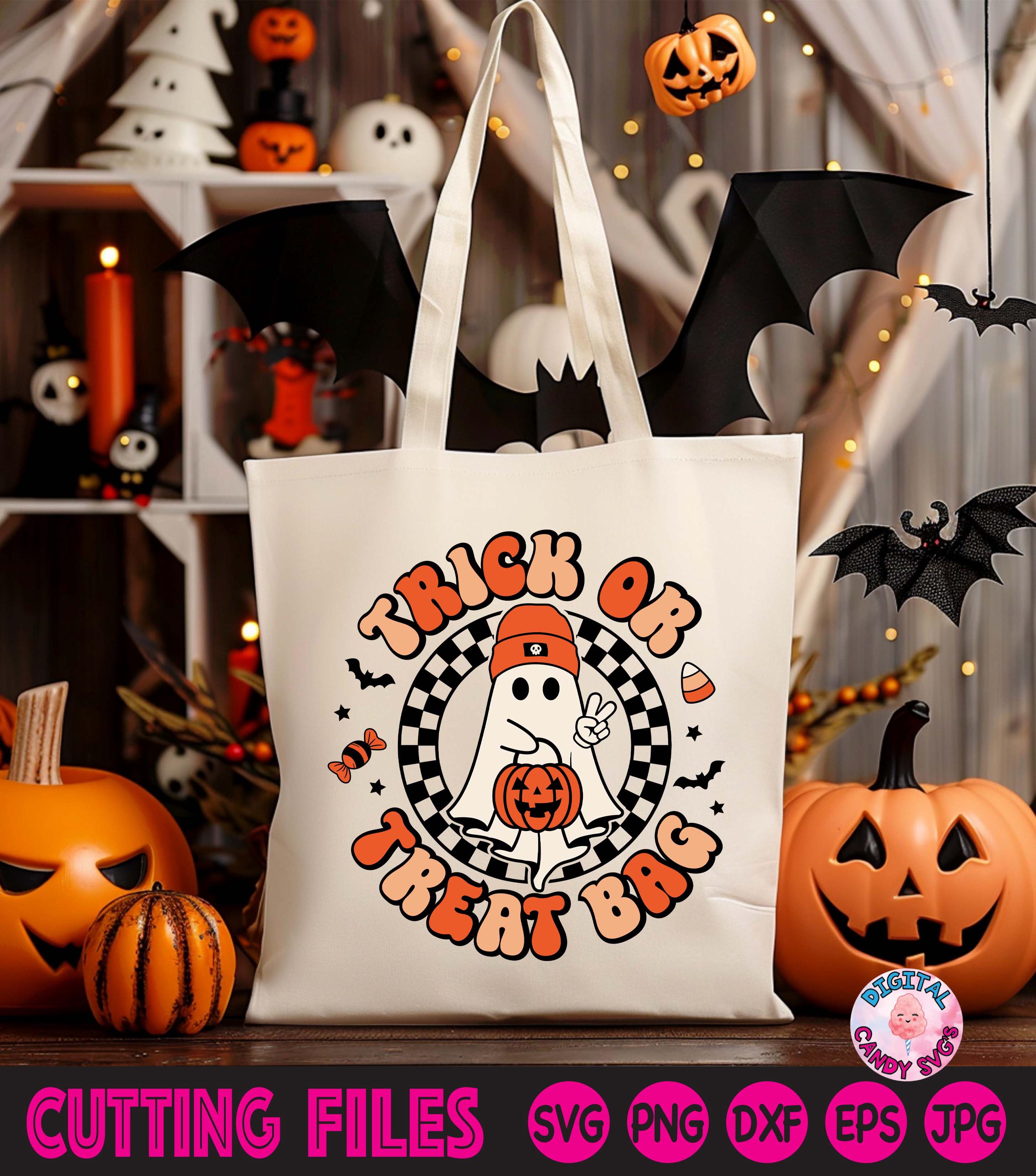 Trick or Treat Bag Svg Png, Halloween Svg, Kids Halloween Svg Png, No ...