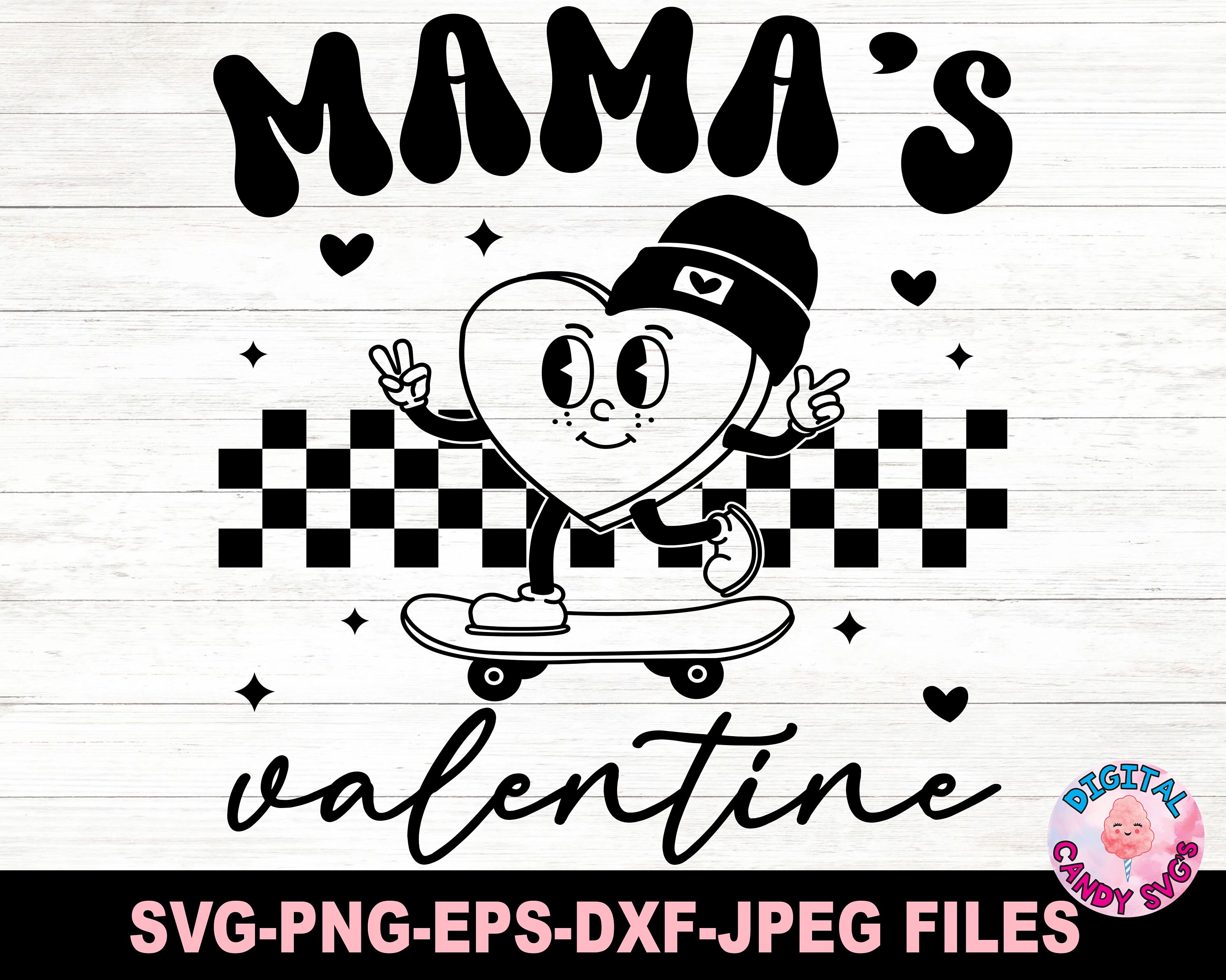 Mama's Valentine Svg, Retro Valentines Svg, Boys Valentines Svg ...
