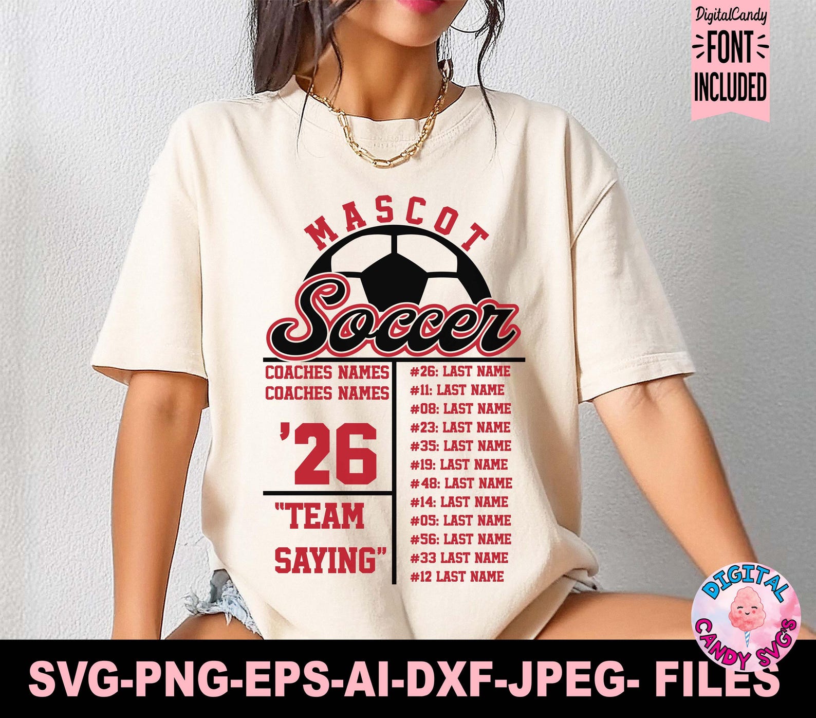 Soccer Roster Template Svg Png, Soccer Svg Png, Soccer Team Template ...