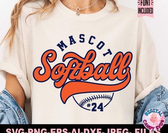 Softball Svg Png, Softball Team Template Svg Png, Softball Mom Svg, Svg Files for Cricut, Softball Team Shirts Svg Png, Softball Logo Svg