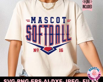 Softball Svg Png, Softball Team Template Svg Png, Softball Mom Svg, Svg Files for Cricut, Softball Team Shirts Svg Png, Softball Logo Svg