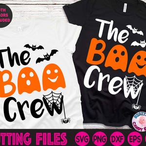 Die Boo Crew Plotterdatei, Boo Crew Signatur, Halloween Dekor, Halloween Familie SVG, Boo Squad Plotterdatei, Boo svg, SVG-Dateien für Cricut, Silhouette-Dateien