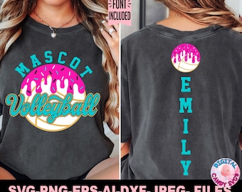 Volley-ball goutte à goutte Svg Png, volley-ball Svg Png, équipe de volley-ball modèle Svg Png, Volley-ball maman Svg Png, fichiers Svg pour Cricut, crème glacée goutte à goutte