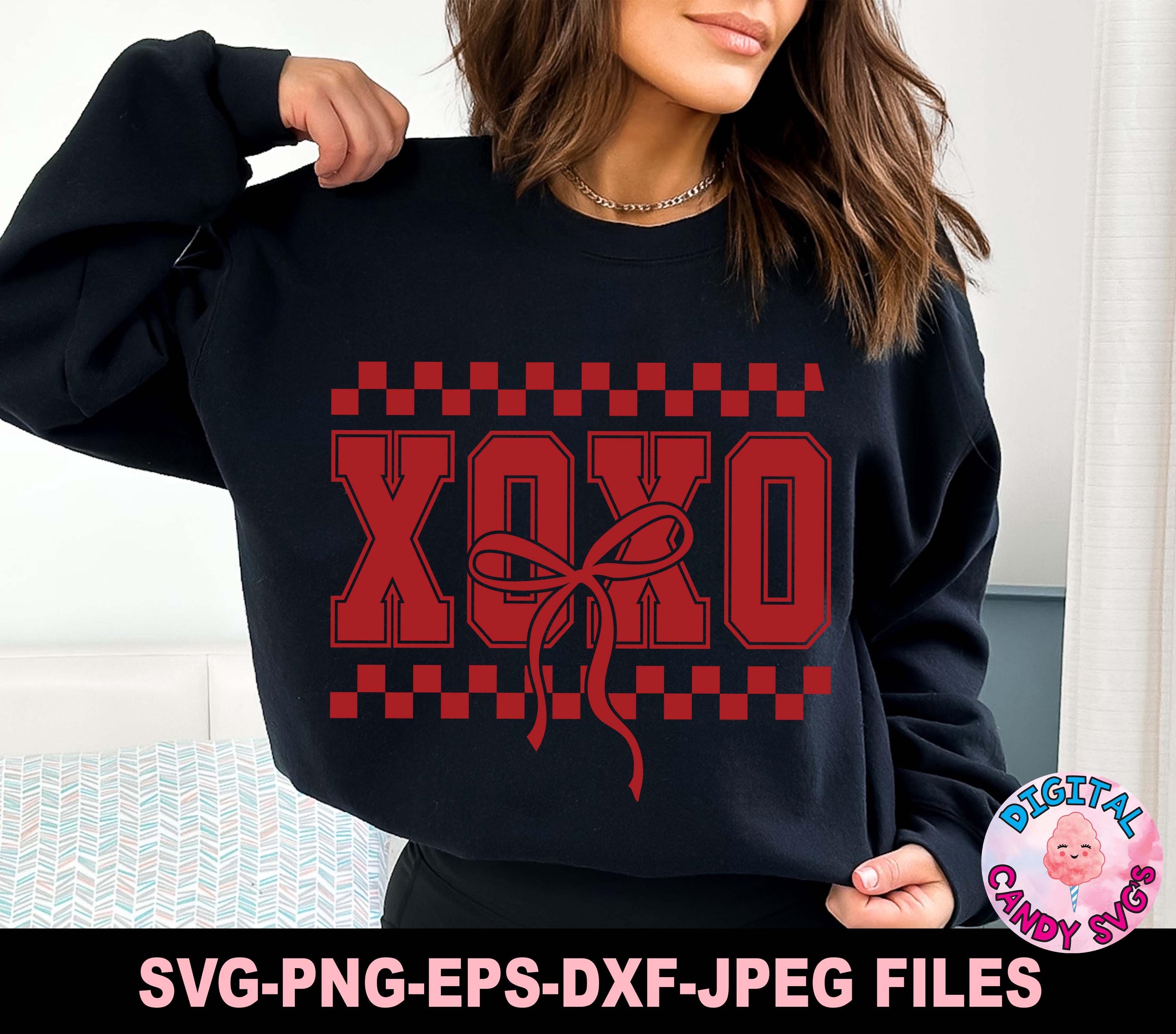 XOXO Svg Png, Valentine's Day Svg Png, Valentine's Varsity Svg Png ...