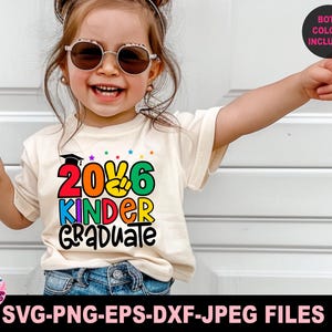 Kindergarten Grad Svg Png, Kindergarten Graduate Svg, Svg Files for Cricut, 2026 Kinder Grad Svg, Graduate Svg, Mom of Kinder Grad Svg Png image 3