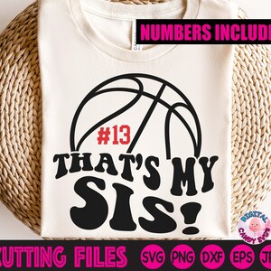 Das ist meine Sis svg Png, Basketball Schwester svg Png, Basketball Bruder svg Png, das ist meine Schwester svg, svg-Dateien für Cricut, Silhouette-Dateien