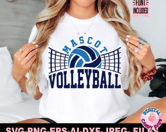 Volleyball Svg Png, Volleyball Team Template Svg Png, Volleyball Mom Svg Png, Svg Files for Cricut, Volleyball Team Shirts Svg Png, Logo Svg