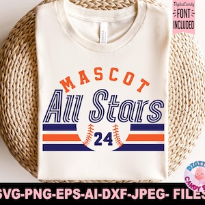All Stars Svg Png, All Stars honkbalteam sjabloon Svg Png, honkbal moeder Svg, Svg-bestanden voor de Cricut, honkbalteam Shirts Svg, All-Stars Svg