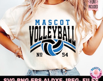 Volleyball Svg Png, Volleyball Team Template Svg Png, Volleyball Mom Svg Png, Svg Files for Cricut, Volleyball Team Shirts Svg Png, Logo Svg