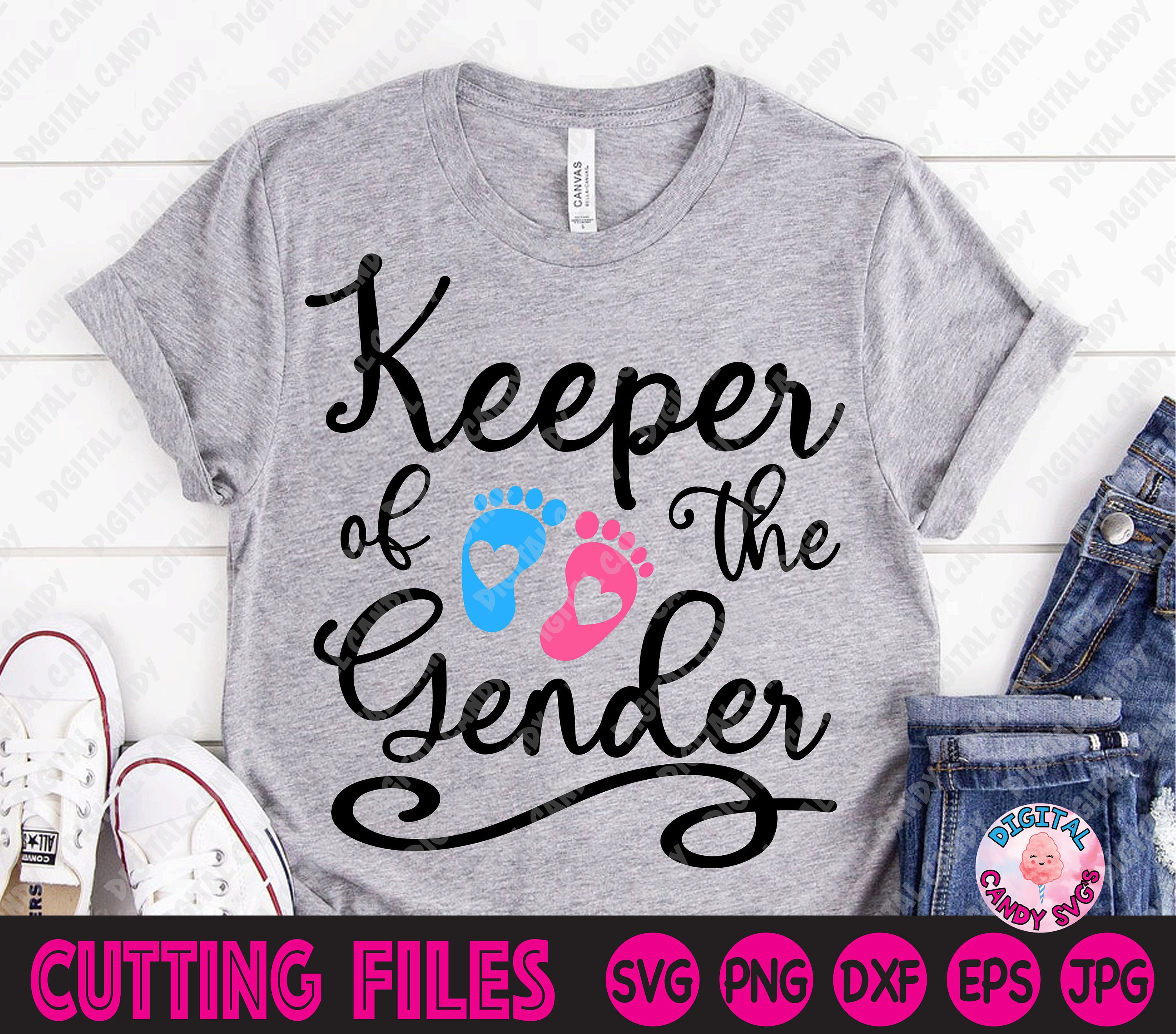 Keeper of the Gender Svg Gender Reveal Svg Boy or Girl Svg - Etsy