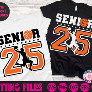 Basket-ball Senior 2025 Svg, Air Senior 2025, Svg Senior, Svg Senior 2025, Svg diplômé, Svg diplômé, Graduation Svg, fichiers Svg pour Cricut, PNG