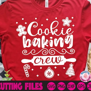 Cookie Baking Crew Svg, Christmas Baking Crew Svg, Christmas Cookies Svg, Christmas Svg, Svg Files for Cricut, Silhouette Files, Gingerbread