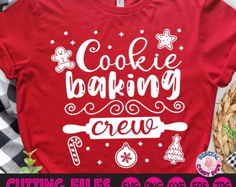 Cookie Baking Crew Svg, Christmas Baking Crew Svg, Christmas Cookies Svg, Christmas Svg, Svg Files for Cricut, Silhouette Files, Gingerbread