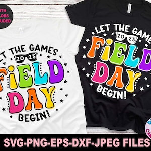 Field Day Let The Games Begin Svg Png, Field Day Svg Png, Last Day of School Svg Png, Field Day 2025 Svg Png, Svg-bestanden voor Cricut, zomer