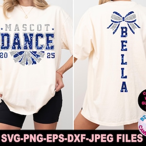 Dance Svg Png, Pom Pom Dance Svg, Dance Coach Svg, Dance Mom Svg, Pom poms Svg, Megaphone Svg, Svg Files for Cricut, Dance Team Template Svg