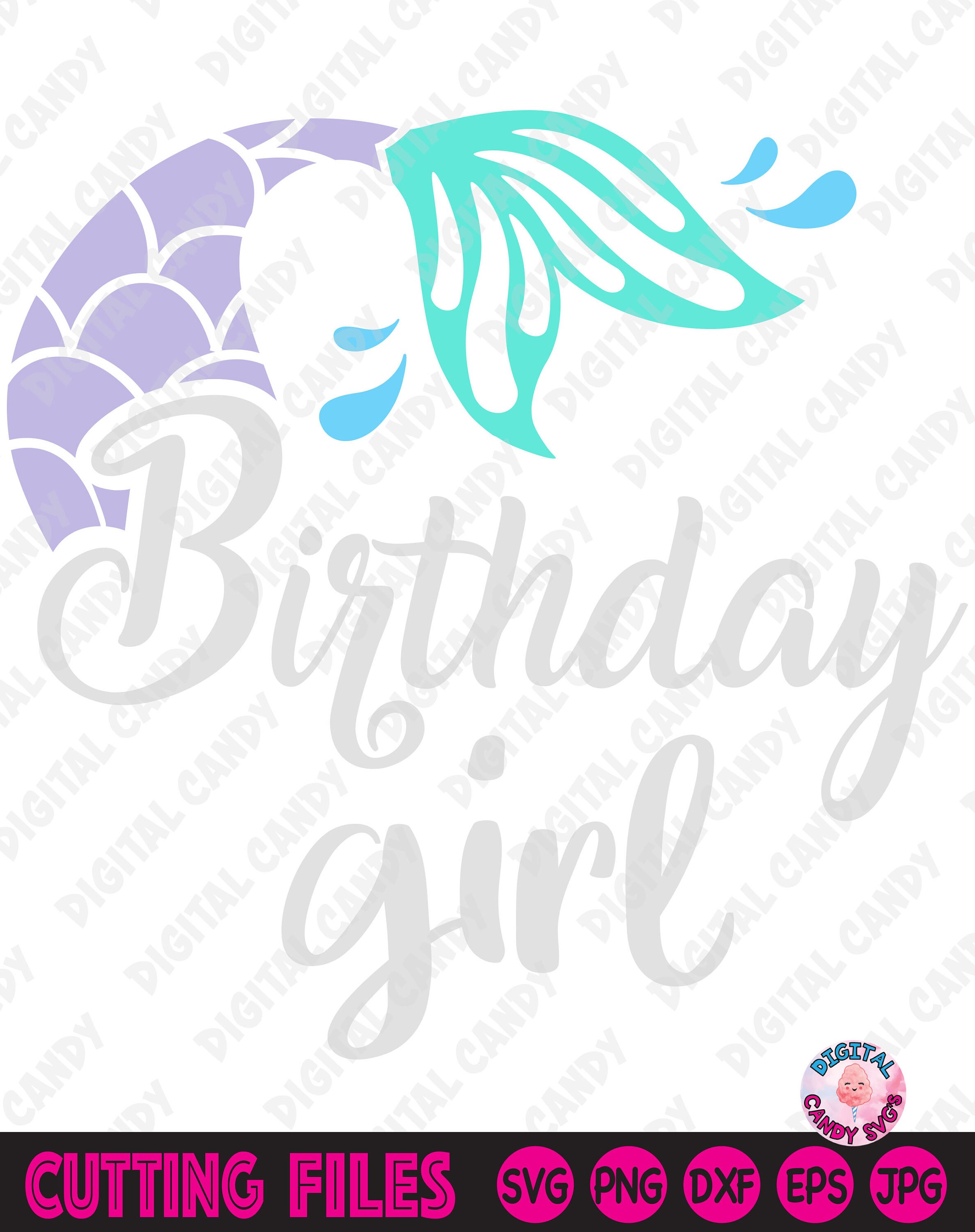 Free Free 167 Mermaid Birthday Card Svg SVG PNG EPS DXF File