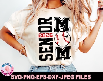 Senior Mom Svg Png, Baseball Mom Svg Png, Baseball Senior Svg, Senior Svg, Grad Svg, Graduation Svg, Svg Files for Cricut, Baseball Svg Png