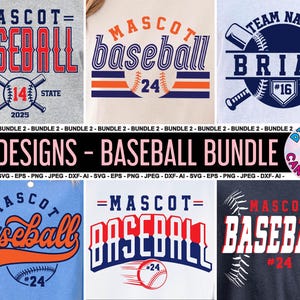Baseball Bundle Svg Png, équipe de baseball modèle Svg Png, Baseball maman Svg, fichiers Svg pour Cricut, équipe de baseball chemises Svg Png, logo de baseball