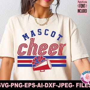 Cheer Svg Png, Cheerleading Svg, Cheerleader Svg, Cheer Mom Svg, Pom poms Svg, Megaphone Svg, Svg Files for Cricut, Cheer Team Template Svg