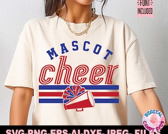 Cheer Svg Png, Cheerleading Svg, Cheerleader Svg, Cheer Mom Svg, Pom poms Svg, Megaphone Svg, Svg Files for Cricut, Cheer Team Template Svg